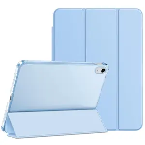 Case for iPad (A16) 11th Generation 11 Inch 2025/iPad 10th Generation 10.9 Inch 2022, Slim Stand Cover with Hard Translucent Back, Support Touch ID, Auto Wake/Sleep
