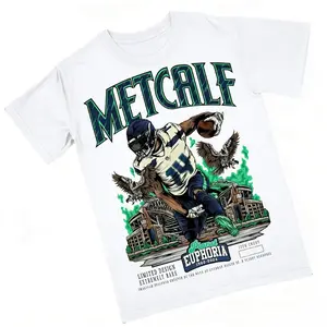 DK Metcalf Planet Euphoria Shirt Vintage 90s Football Graphic Tee for Men Women Fans Y2k Streetwear