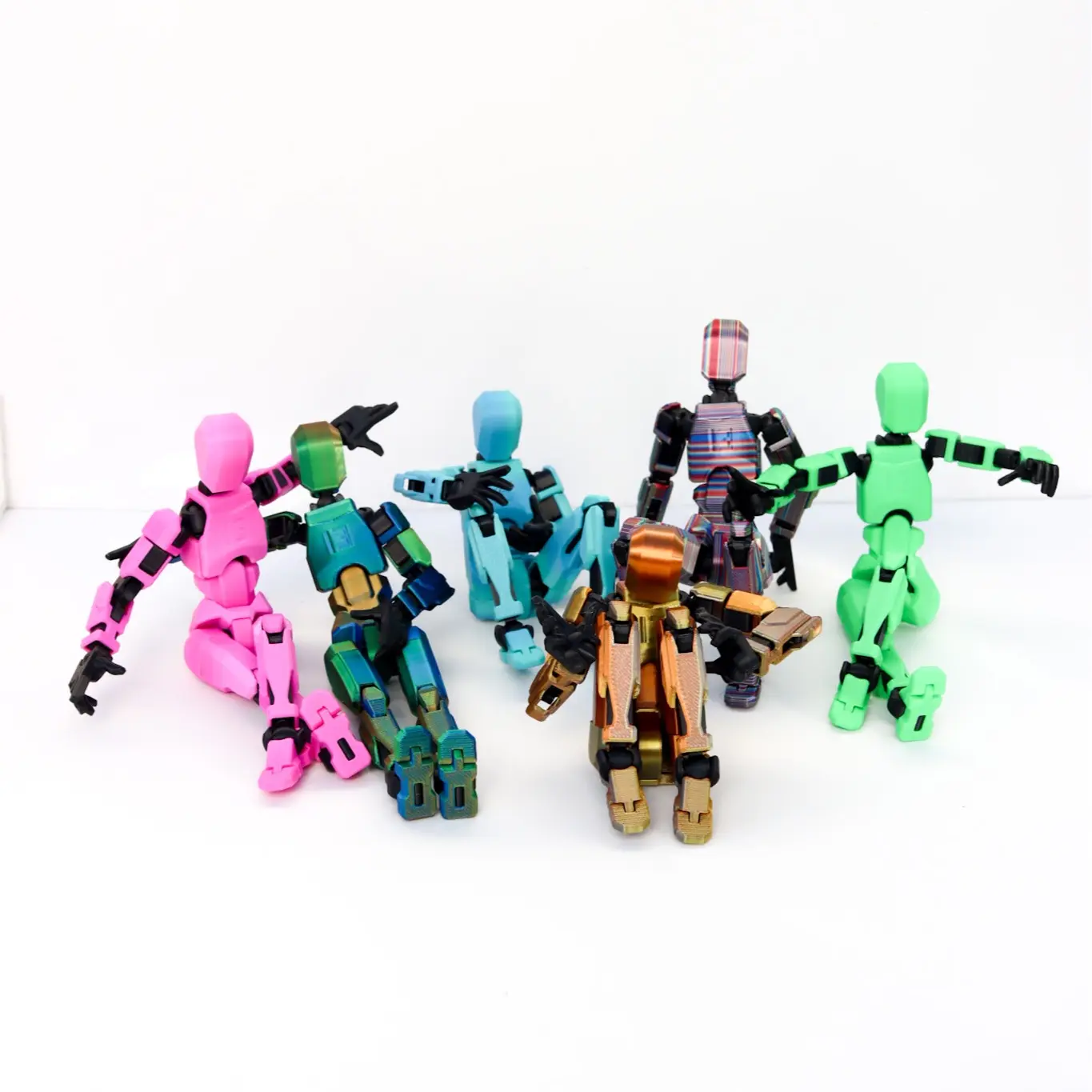 3D Printed - Articulated Fidget Robot Figurine Decor Decoration