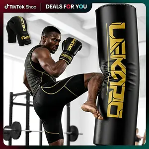 LEKÄRO Punching Bag with Boxing Gloves,Heavy Boxing Bag with Stand for Adult Teens, Kickboxing Bag for Thai Fitness Ultra Stable Base High Elasticity,Protective Gear,Outdoorfun