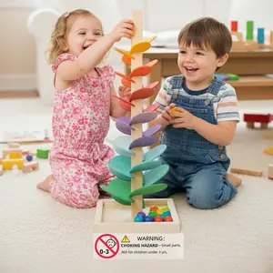 Rainbow Music Tree Puzzle Toy | No-Assembly Montessori Educational Toy for Kids 3+ | Colorful Rolling Ball Game | Ideal Birthday Gift