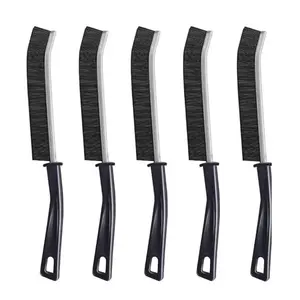 Thorough cleaning -5 items.  gap cleaningbrush set hard bristle scrubber, suitable forbathroom tiles, kitchen grout, window tracksand narrow Spaces,multi-surface householdcleaning tool