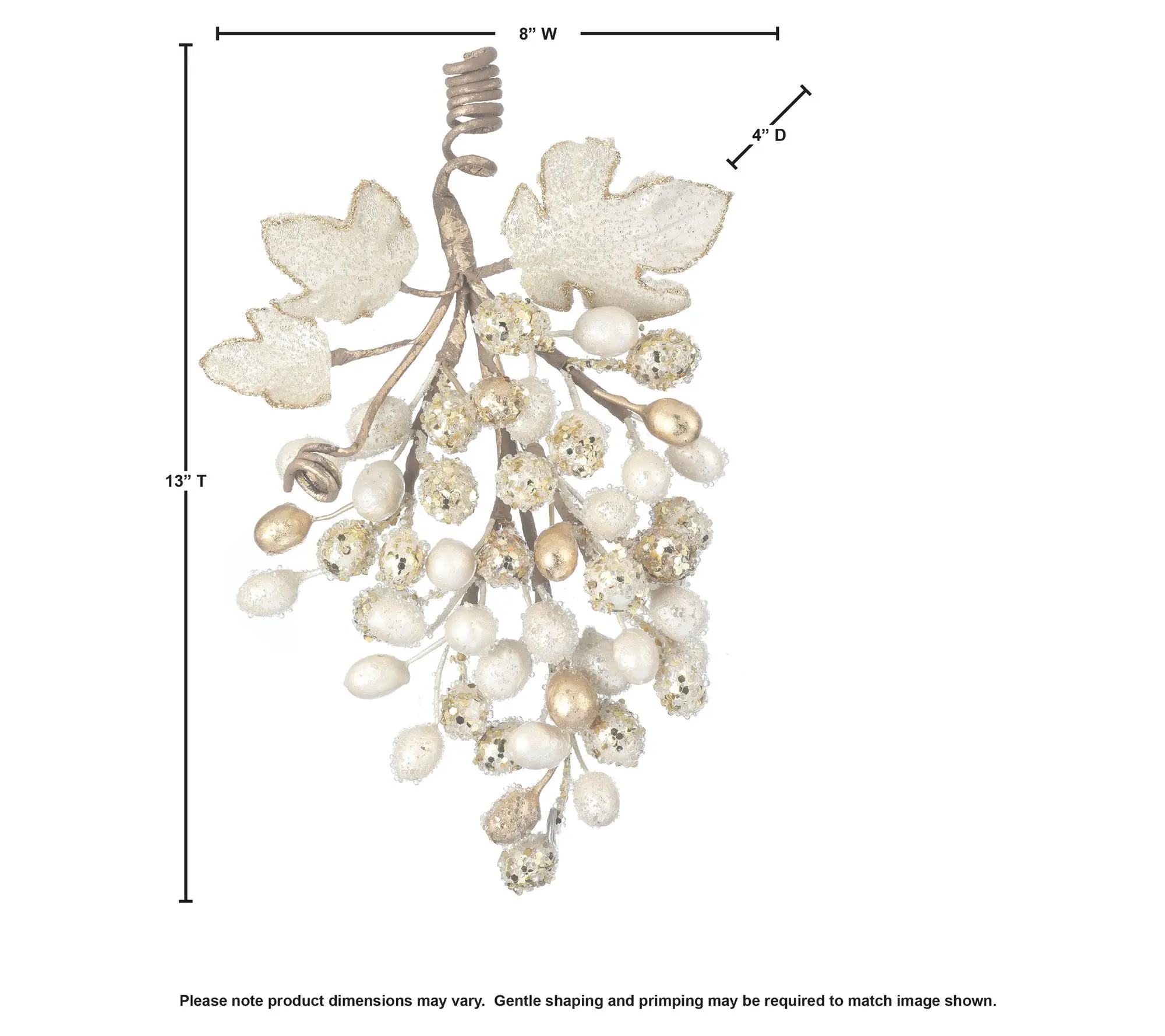 Valerie Parr Hill 13" Micro Grape Cluster Ornam ent