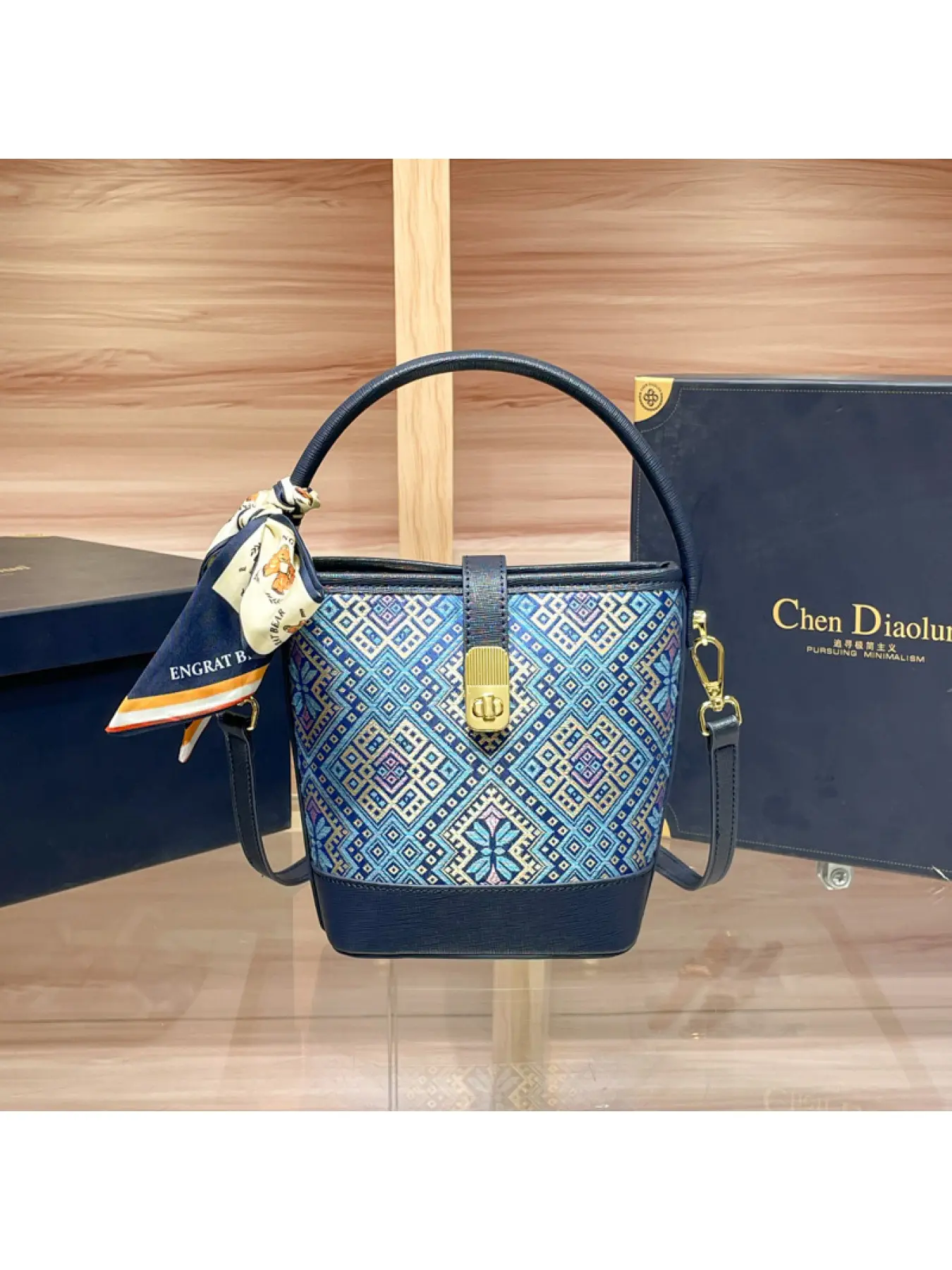 Fashionable Commuter Basket Bag, Versatile Shoulder Crossbody Bag, Traditional Style Handbag, Dragon Scale Design, Women's Tote Bag
