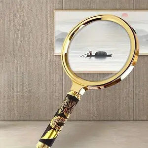 An Upgraded High-Definition Handheld Magnifying Glass That Is Drop-Resistant And Does Not Require Charging, Ideal for Seniors Reading Maps Or Observing Insects