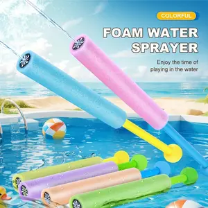 Foam Water Sprayer, Long Distance Leak-proof Plastic Water Spray, Colorful Pull Out Design Water Toy for Pool Beach Party Fun, Home and Friends Interactive Pool Game