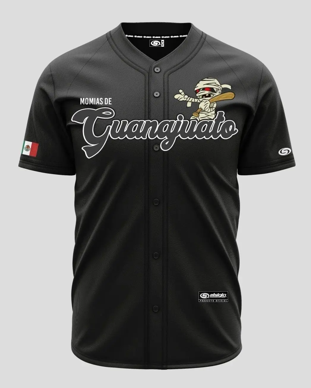Black Momias de ((GUANAJUATO)) Jersey, Mexico Baseball Jersey Hot For Sport, Baseball Gift For Fans