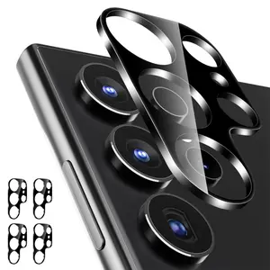 4 Pack Camera Lens Protector for Samsung Galaxy S24 Ultra, 9H Tempered Glass Lens Cover, Anti-Scratch & Case Friendly [Not Affect Flash & Night Shot]
