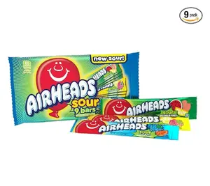 SOUR Candy Bars, Christmas gift, Sour Watermelon Punch, Blue Blast, Lemon Berry Squeeze, 9 Bar Movie Theater Box