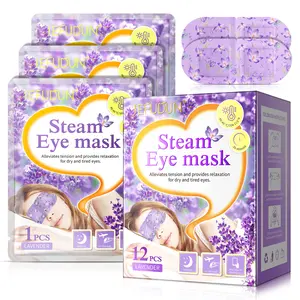 12 Packs Steam Eye Mask, Lavender Heated Eye Mask Disposable Warm Compress for Eyes, Self Heating Moist Heated Eye Masks, Comfortable and Relax Sleep Mask