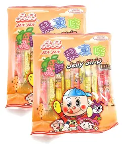 Jin Jin - Jelly Strip (Jelly Filled Straws in Assorted Flavors) - Net Wt. 14.7 Oz. - SET OF 2