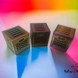 Miniature Milk Crate | Switch Game Holder | MicroSD