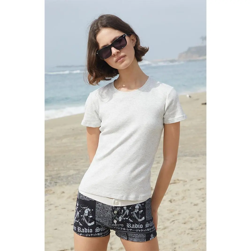 John Galt Women's Silver Jasmine T-Shirt