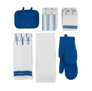 20 Piece Set, Terry & Flat Kitchen Towel, Dish Cloth, Flour Sack, Oven Mitt, Pot Holder