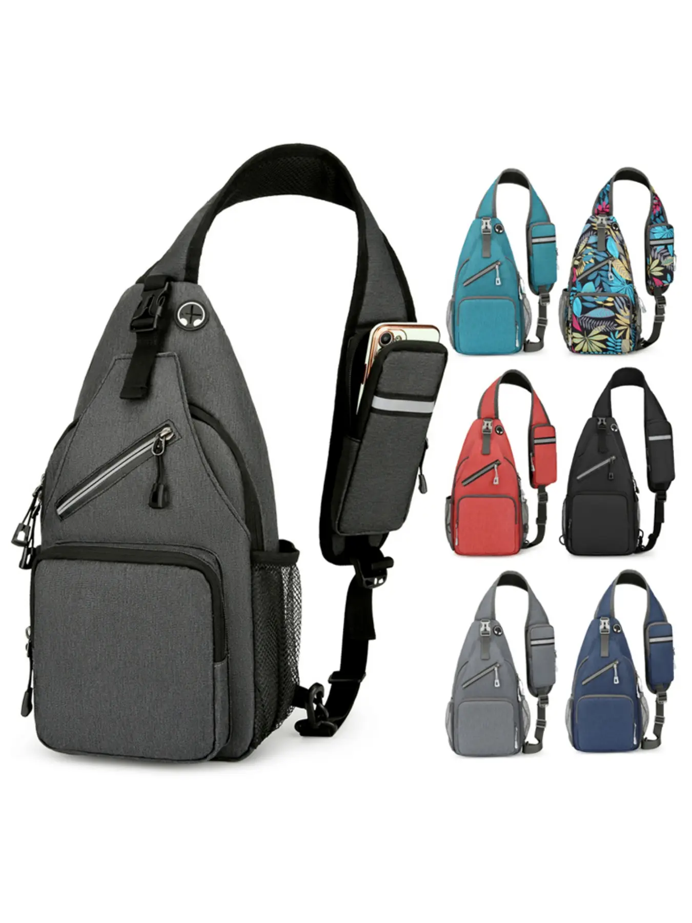 Lightweight Casual Crossbody Bag, Large Capacity Travel Shoulder Bag, Lightweight Travel Backpack, Ideal for Hiking and Walking, Safe Chest Bag, Zipper Chest Bag, Casual Messenger Bag, Cross Body Bags