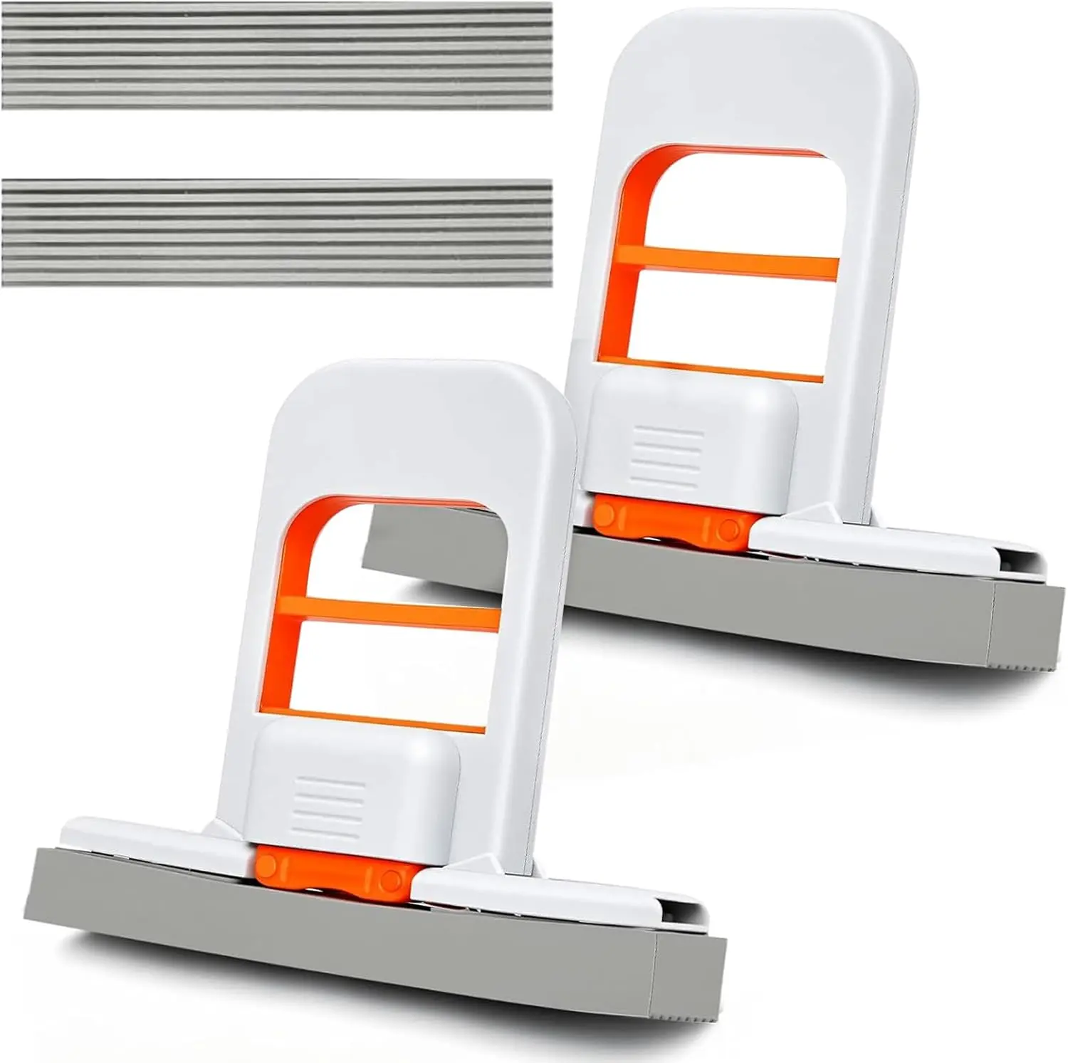 [Pack of Two]Rozino Mini Mop 2025 New Upgrade Portable Self-Squeezing Mop for Small Spaces Wet & Dry Use Orange Color with Sponge Included Ideal for Bathroom Kitchens and Desktop Glass Cleaning Pack of 2