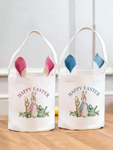 Easter Basket, Easter Bag, Easter Gift, Easter Gift Bag, Easter Decorations, Easter Egg Hunt Game, Easter Party Favor Bags, Cartoon, Gift Baskets