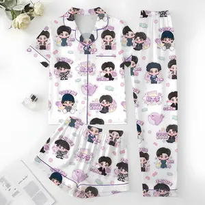 K-Pop Style Chibi Pajama Set Cute Cozy Sleepwear Outfit#army#arirang#PajamaSet #Sleepwear #CuteStyle #CozyWear