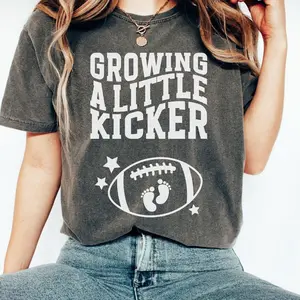 Football Pregnancy Announcement Game Day T Shirt Sport Maternity Tee Gender Reveal Fall Baby Shower Gift