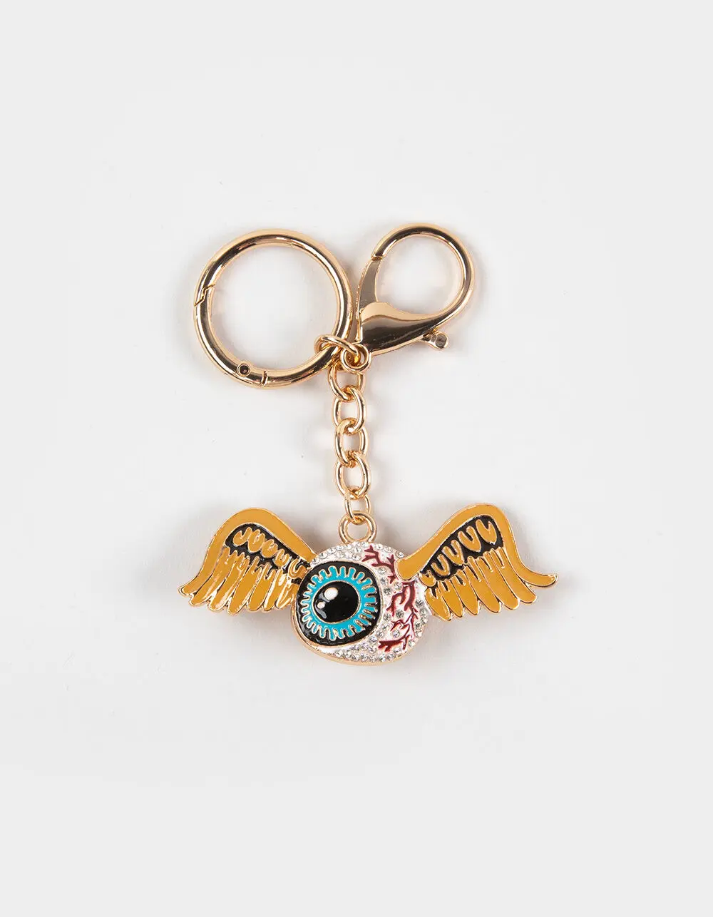 VON DUTCH Flying Eye Bag Charm, Gold