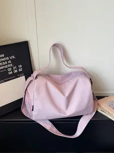 Lightweight Waterproof Nylon Crossbody Bag, Large Capacity Soft Pillow Bag, Casual Commute Shoulder Bag, Durable Nylon Material, Student Backpack