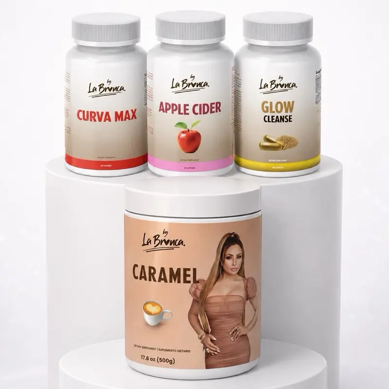La Bronca Wellness Beverage Bundle - Caramel Coffee, Curva Max, Glow Cleanse, Apple Cider Gummies