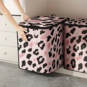 1 color-block printed quilt storage bag, a cute and practical children's bedding organizer, made of durable materials, with an easy-to-carry handle, suitable for home use, perfect for storing blankets and toys, Storage Carrying Bag