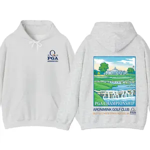 PGA Championship Quail Hollow 2026 Hoodie, Golf Course Design with PGA Flag, Gifts For Men, Gifts For Boyfriends, Golf Gifts, Trendy Casual Gifts Ror Golf Lovers Tops
