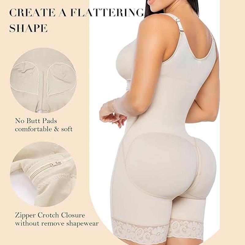Fajas Colombianas shapewear for Women Tummy Control Butt Lifter Shaper with Zipper Crotch SpringStatements