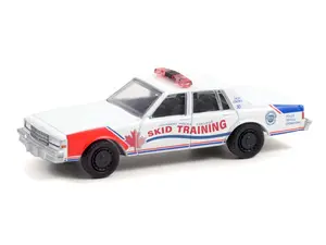 1987 Chevrolet Caprice - Ontario Police College Canada Skid Training Car (Hot Pursuit) Series 39 Diecast 1:64 Scale Model - Greenlight 42970B