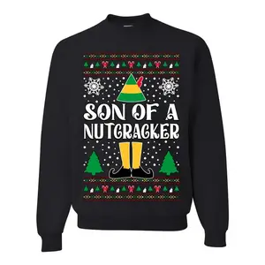 Made in USA Son Of A Nutcracker Christmas Movie Quote T-Shirt, Funny Holiday Sweatshirt, Ugly Christmas Sweater, 100% Cotton, Unisex Crewneck Festive Xmas Graphic Shirt