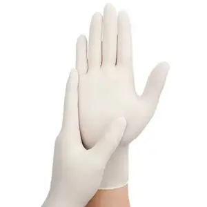 Disposable Glove Cleaning Healthcare Latex Glove Rubber Household White