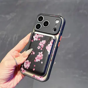 Magnetic Skin Feel Card Holder Phone Case for iPhone, Durable Protection, Ideal Gift for Men and Women, Perfect for Holidays and Birthdays