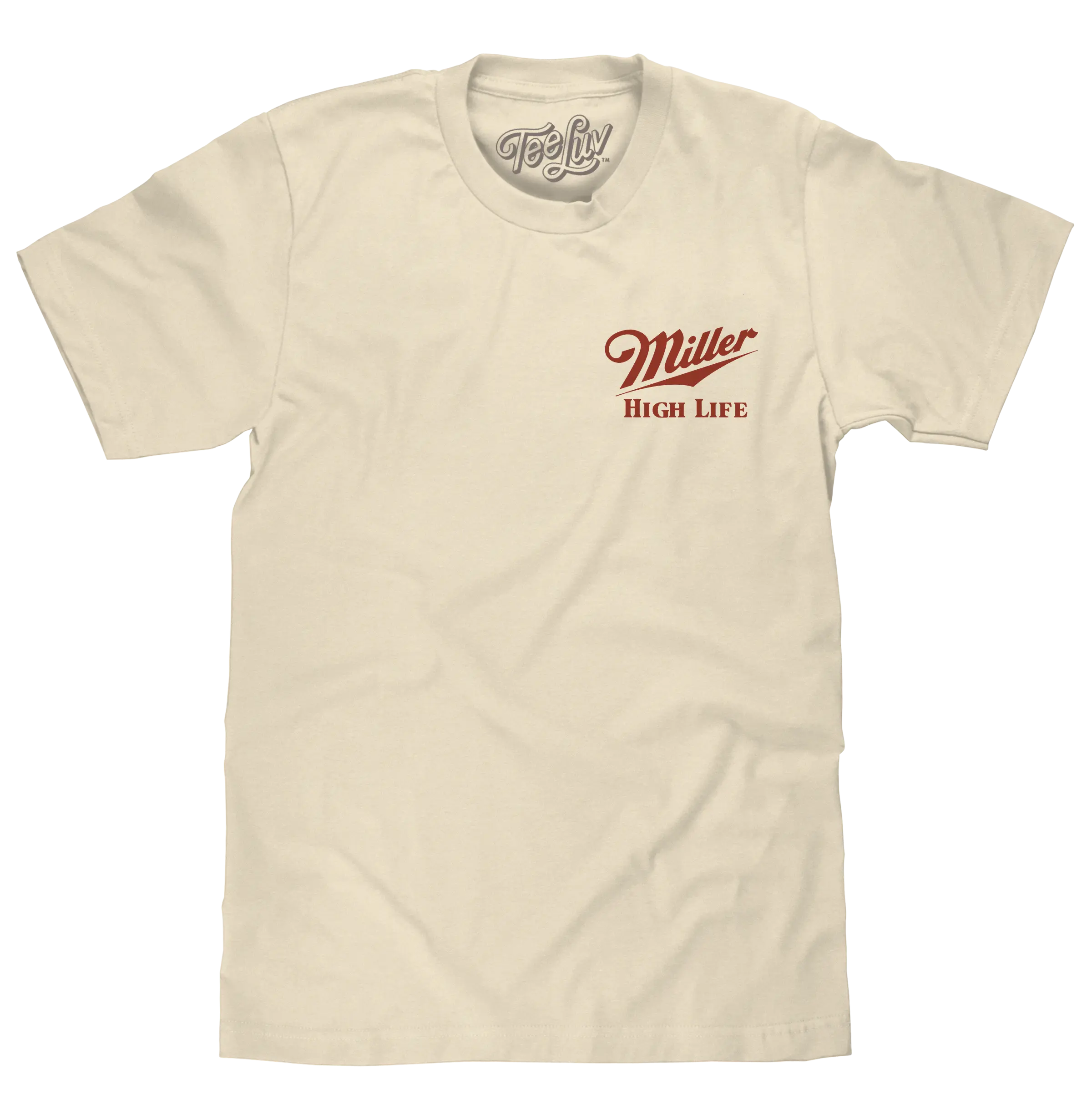 Miller High Life The Champagne of Beers Double Sided Logo T-Shirt