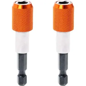 2 count Quick Change Bit Holder  1/4" Hex Shank Drill Bit Extension for  Bits Nuts Drills Socket Driver Adapter