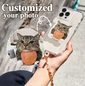 (Hot) Personalized Phone Grip Magsafe, Custom Magnetic Face Phone Grip, Personalized Gifts, Unique Gift, Cute Acrylic Phone Stand, Custom Phone Accessories