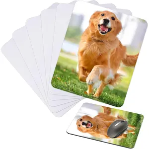 6 count Sublimation  Pads Blanks, White Rectangular 2mm Thick Mousepad for Transfer Heat Press Printing Crafts, Photos, Non-Slip Rubber Base  Pad (24x20x0.2cm)