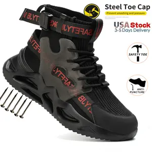 Fashion Safety Shoes With Steel Toe Cap Work Sneakers Men Women Work Shoes Puncture-Proof Work Safety Boots Safety Footwear 2025