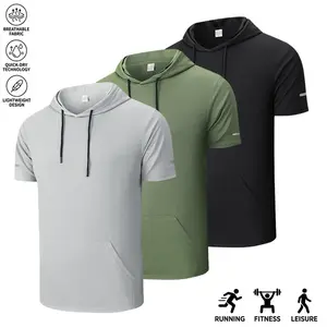 3-Pack Men’s Summer New Quick Dry T-Shirts — Ice Silk Short Sleeve Crew Neck Sports Tees