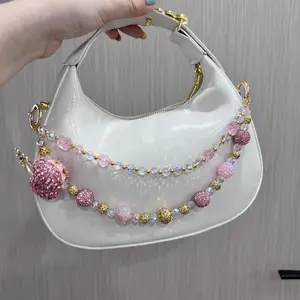 Dress-Style Bag Charm – Delicate, Detachable Handbag Pendant for Women, Pretty Mother's Day Gift & Ideal Birthday Gift for Girls, Summer Vibes