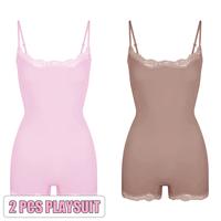 2pcs Playsuit(Sienna/Pink)