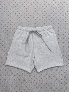 Sweatshort Gray Color - Versatile Comfortable Plain Design for Casual Outfits and Layering