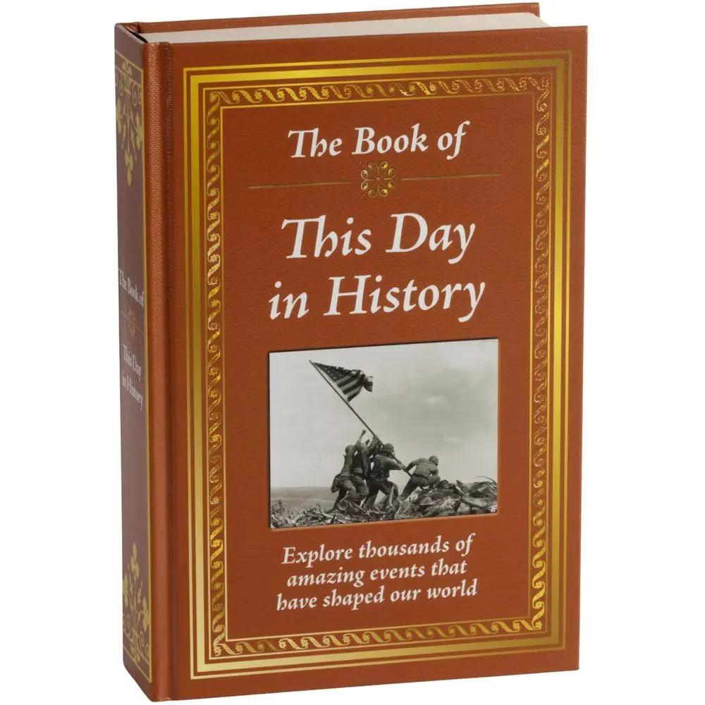 USED Book - The Book of This Day in History: Big Book of 365 Days of Events & Milestones Hardcover Gift for History Buffs, Educators, Students & Trivia Lovers by Publications International Ltd (Hardcover) - english