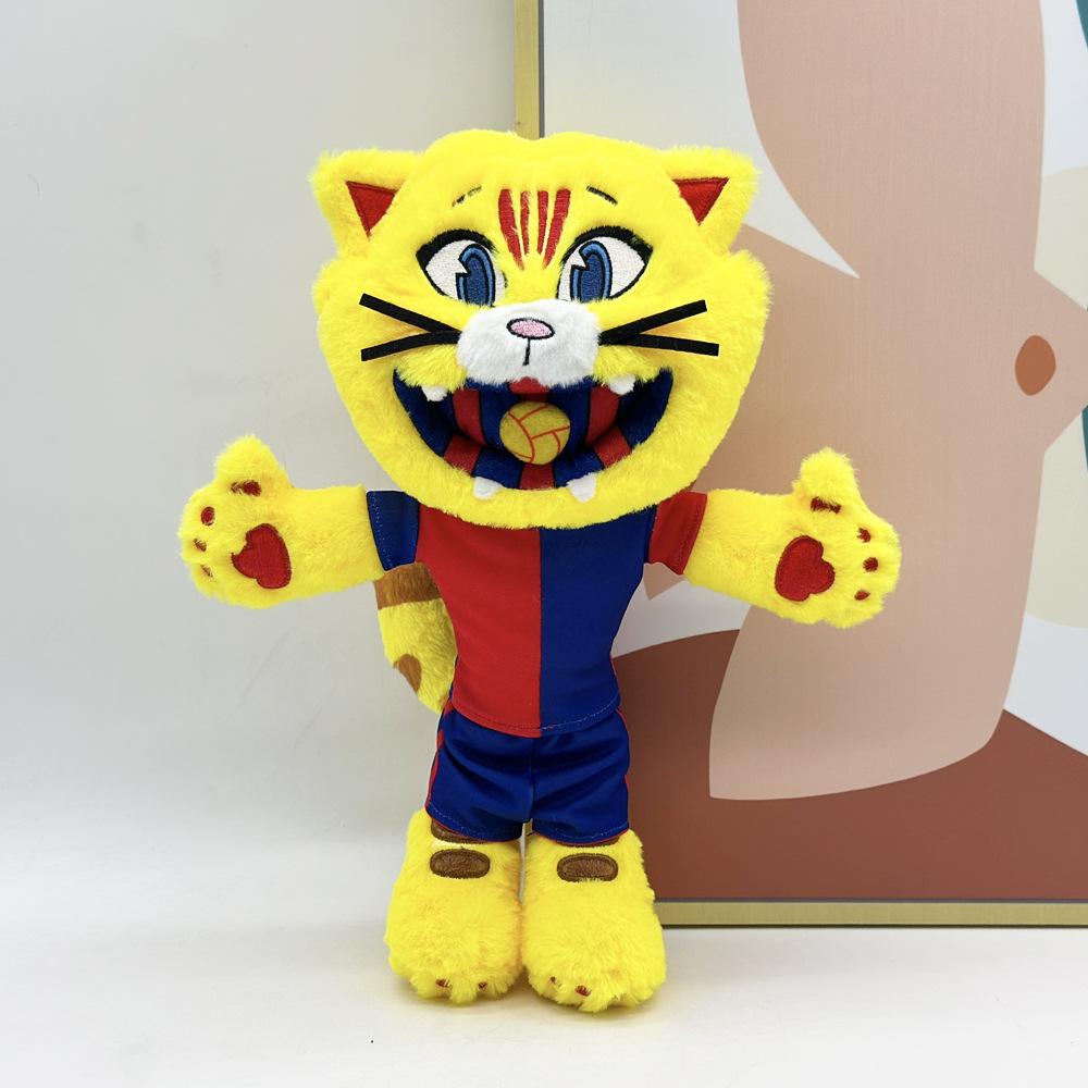 New 31CM Football Mascot Cat Plush Toy Football Plush Cat Mascot Football Cat Plush Toy The Bunny Doll Stuffed Animal Soft Toy