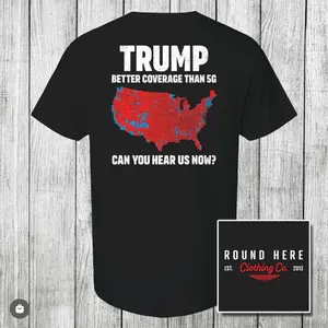 ‘Round Here Clothing Co “Better Coverage Than 5G” Black or Navy Short Sleeve TShirt