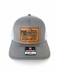 Mechanic Hat, Mechanics Hat, Mechanic Leather Patch Hat, Richardson 112, Tradesman Hat, Trades Worker Hat, Blue Collar Hat