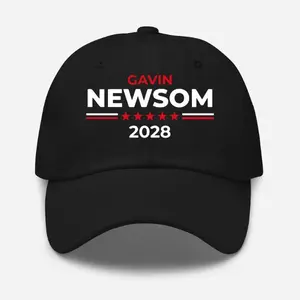 Gavin Newsom 2028 Embroidered Dad Hat, Newsom 2028 Hat, Anti-Trump Hat, Newsom for President Cap, Vintage Political Hat, Pro Democracy Election Support Cap, Newsom Merch Gift