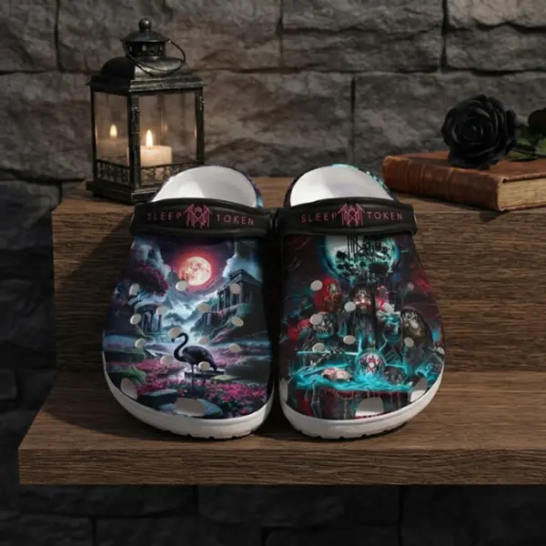 ST Toke Inspired 3D Printed Clogs, Funny Graphic Slip On Shoes, Unisex Casual Garden Clogs, Comfortable Lightweight Footwear