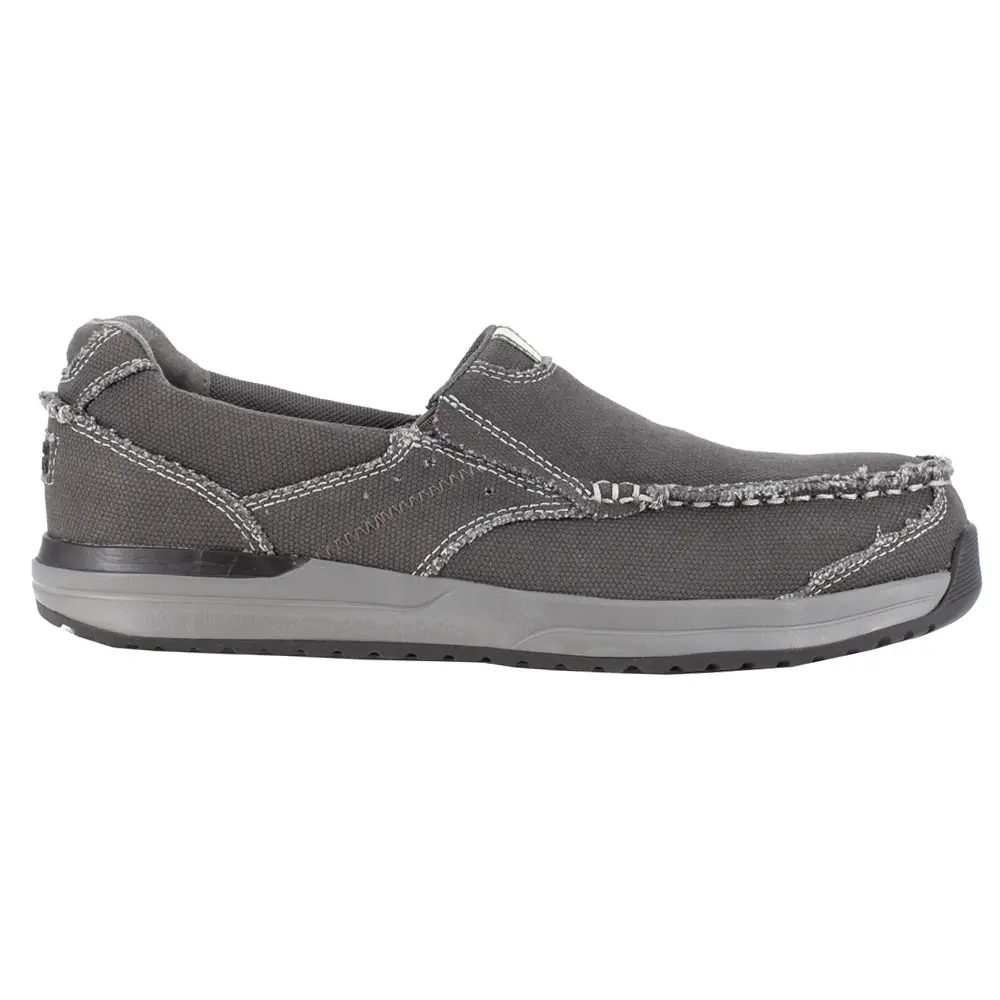 Rockport Works Mens Langon Slip Resistant Composite Toe Work Safety Shoes Casual - Grey Rockport Works Mens Langon Slip Resistant Composite Toe Work Safety Shoes Casual - Grey