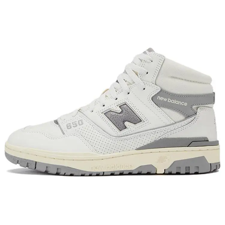 New Balance Aim Leon Dore X 650R Silver' Retro Mid Top Basketball Shoes Unisex BB650RA1